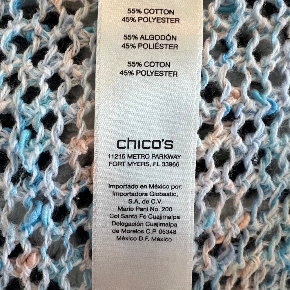 Chico's Knit Sweater, Light Blue Size Small - Picture 4 of 5